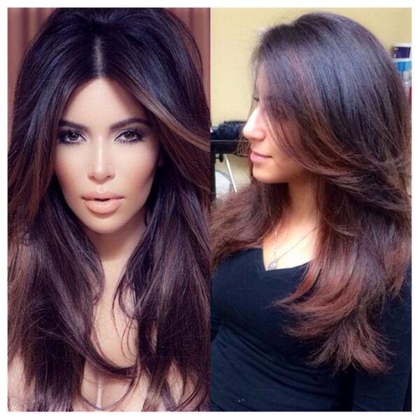 Kim Kardashian Hair Colors