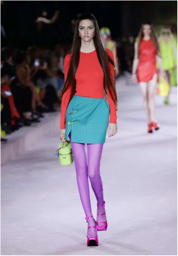 Colorful Tights Fashion Trend Chic Outfit For Back To School