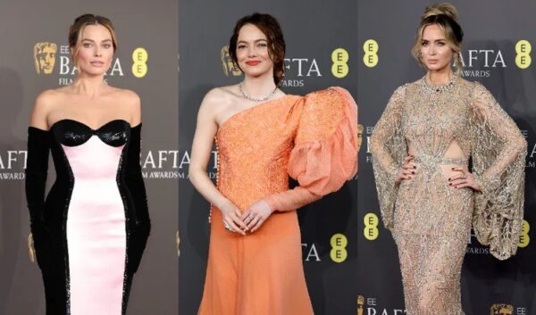 Bafta Star Dressnon The Red Carpet: Margot Robbie, Emma Stone, Emily Blunt (Photos)