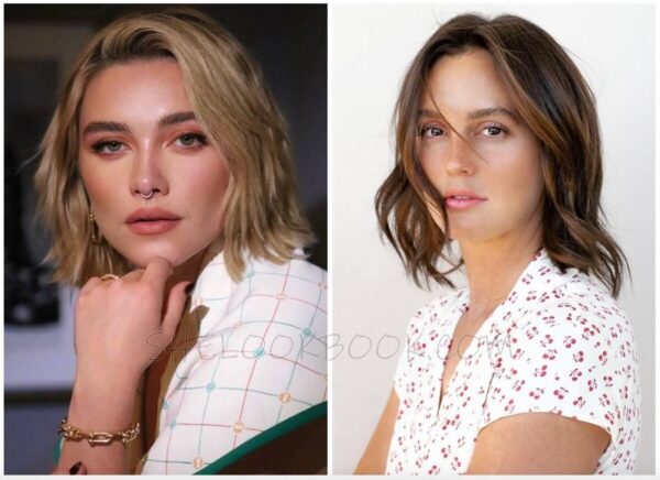 Florence Pugh Textured Bob Hair And Thicker Hair From Gossip Girl