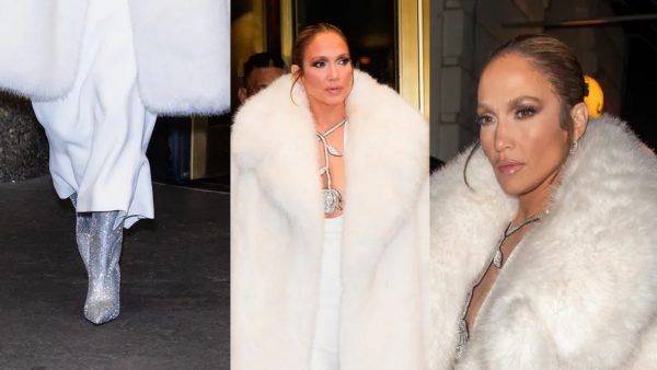 Jennifer Lopez In Fur And Crystal Boots Parades Around New York