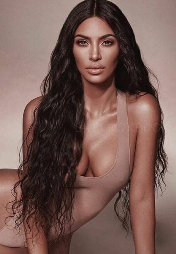 Kim Kardashian Beach Waves Hair