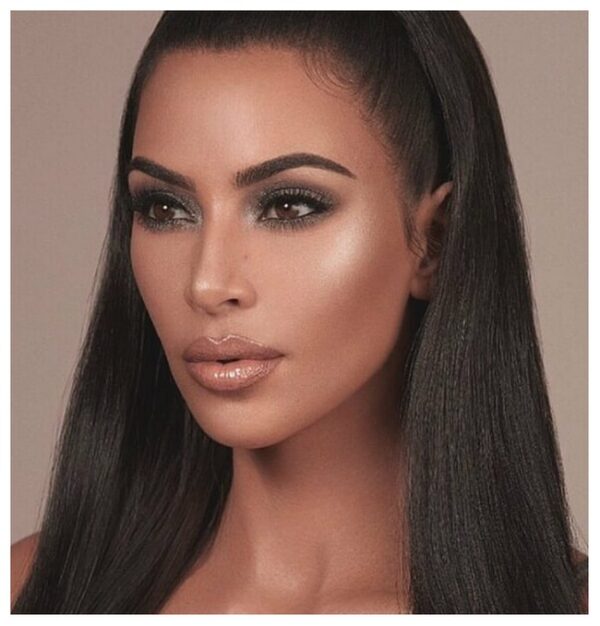 Kim Kardashian Sleek Hair