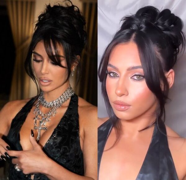 Kim Kardashian Updo Hair