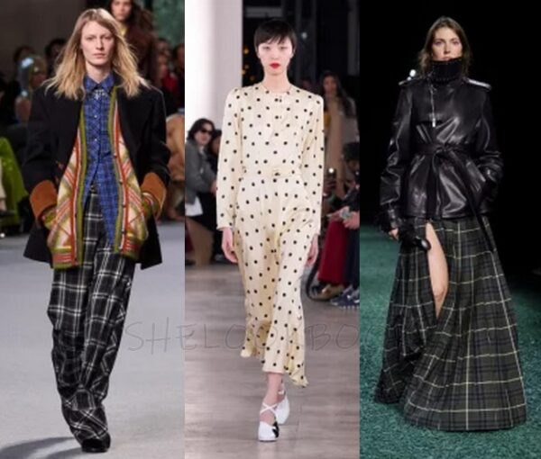 Polka-Dot-Print-And-Check-Dresses-Trendy-Patterns-For-Fashion-Week