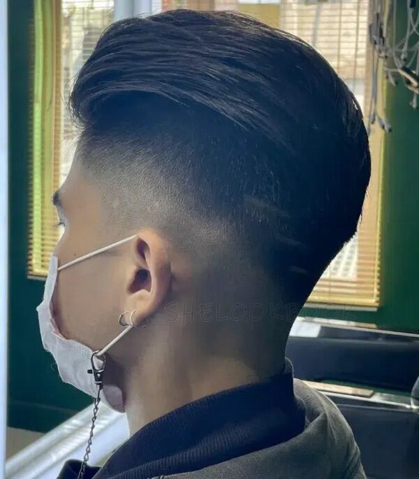 What Haircut For Boys, Gradient Long Top Shaved Sides