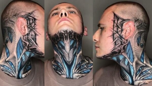 Abstract-Tricolor-Neck-Tattoo-For-Men-1756848-8263730