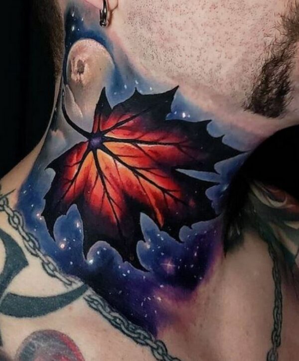 Astral-Maple-Leaf-Neck-Tattoo-For-Men-6867861-5311430