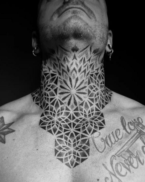 Dotwork-Mandala-Tattoo-On-Neck-Man-2306469-2121547