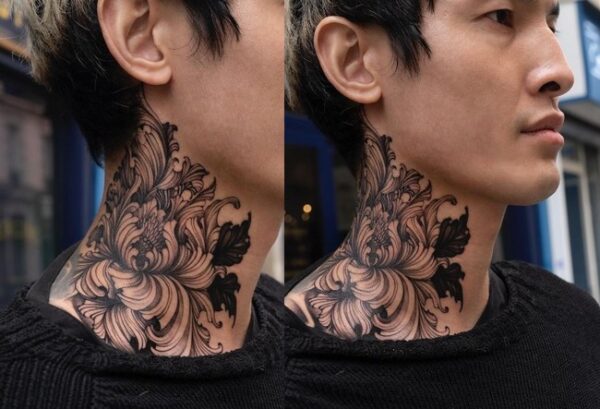 Iris-Flower-Neck-Tattoo-For-Men-3571909-9241149