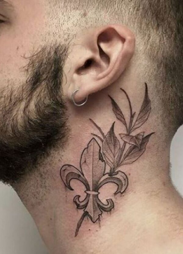 Lily-Flower-Neck-Tattoo-For-Men-7833418-4476275