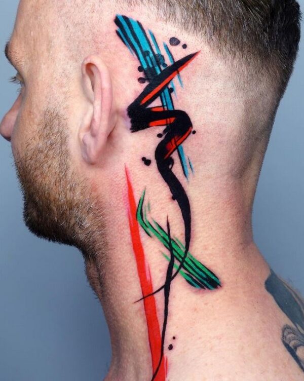 Multicolored-Abstract-Tattoo-On-A-Mans-Neck-5693321-7699107