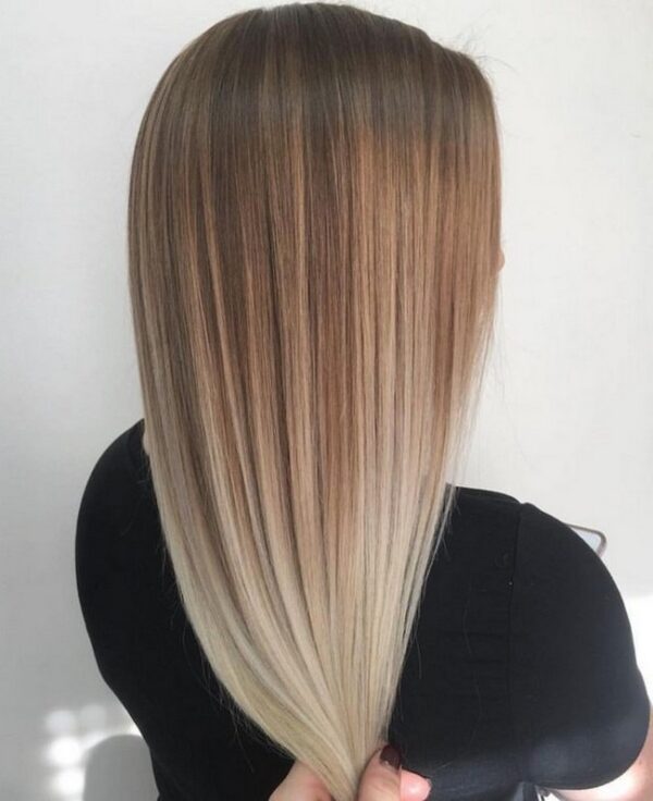 Modern Blonde Ombre Haircut