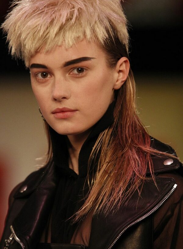 Rock Look Woman Original Haircut Idea Fringe Long Hair Jean-Paul Gaultier