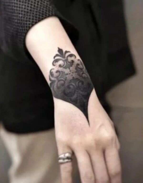 Black Ornamental Tattoo