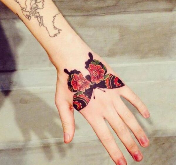 Colorful Butterfly Tattoo