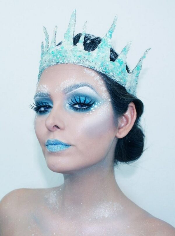 Halloween Snow Queen Makeup Idea