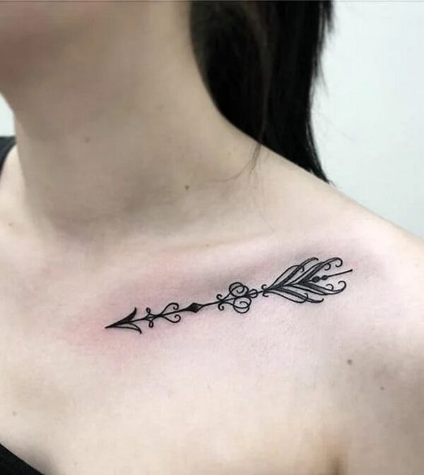 Ornamental Style Arrow Tattoo