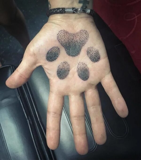 Paw Tattoo On