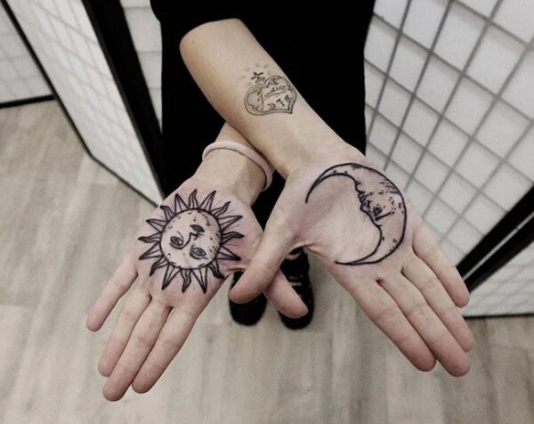 Sun And Moon Tattoo