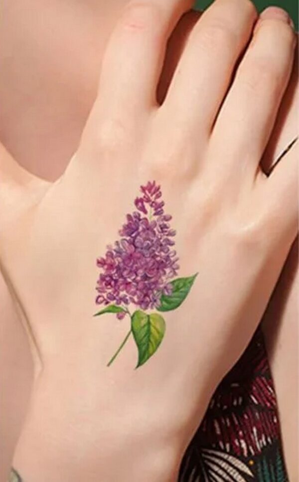 Violet Flower Tattoo