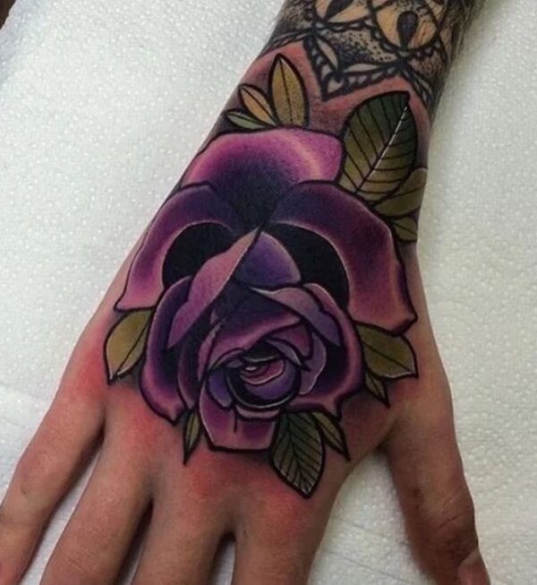 Violet Rose Tattoo