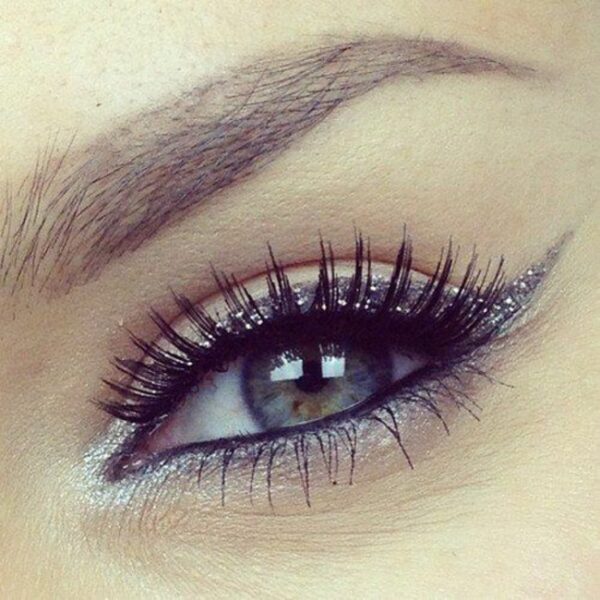 Makeup Light Eyes Blue Green Gray Simple Shiny Elegant Mascara