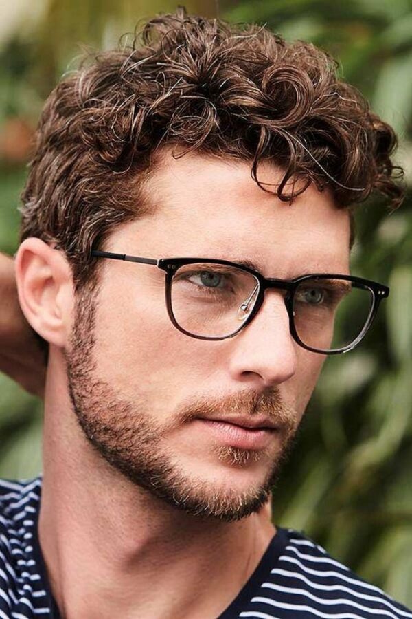 Short Curly Haircut For Men